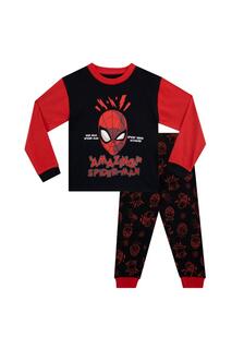 Пижама с длинными рукавами «Человек-паук» Marvel, черный