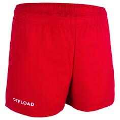 Шорты для регби с карманами Decathlon R100 Offload, красный