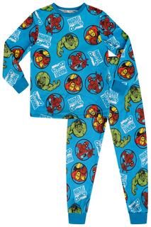 Флисовый пижамный комплект Marvel Brand Threads, синий