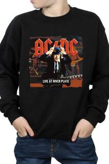 Толстовка Live At River Plate Columbia Records AC/DC, серый