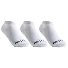 Укороченные спортивные носки для ракеток Decathlon, тройной набор 100 рупий Artengo, белый