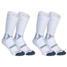 Детские баскетбольные носки среднего размера Decathlon, двойная упаковка Tarmak, белый