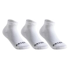 Спортивные носки средней длины Decathlon, тройной набор по 100 рупий Artengo, белый