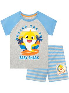 Короткая пижама Ruleing The Sea Baby Shark, серый
