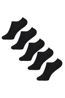 Невидимые носки с высоким содержанием хлопка (5 пар) Universal Textiles, черный
