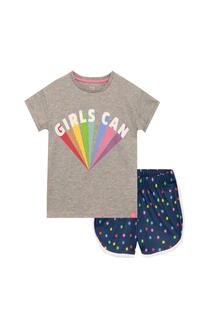 Пижамы для девочек Can Rainbow Dream Harry Bear, серый