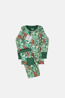 Пижама унисекс из джерси в стиле джунглей LOLA + BLAKE, зеленый