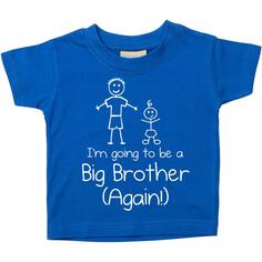 Синяя футболка «Я снова стану старшим братом» 60 SECOND MAKEOVER, синий