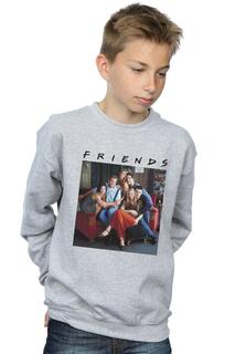 Толстовка с диваном для группового фото Friends, серый