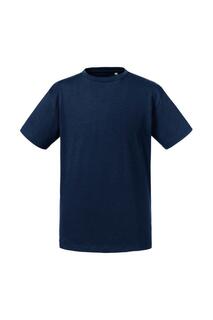 Органическая футболка с короткими рукавами Russell, темно-синий