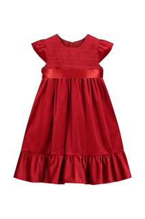 Вечернее платье Poppy со сборками HOLLY HASTIE, красный