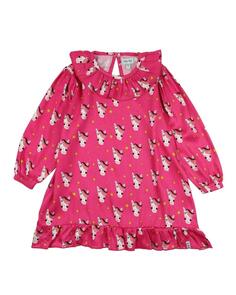 Тканое платье с лошадью Lilly + Sid, розовый