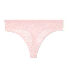 Трусики-стринги Curvy Couture Smooth Lace High Cut, светло-розовый
