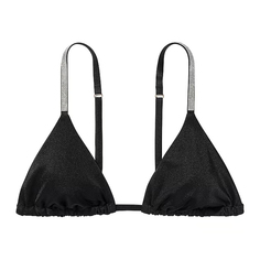 Топ бикини Victoria&apos;s Secret Swim Shine Strap Triangle, черный