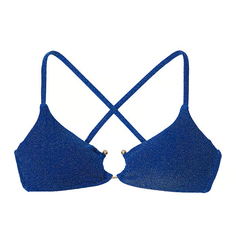 Топ бикини Victoria&apos;s Secret Swim Shimmer Bralette, синий