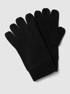 Перчатки с ребристыми манжетами Polo Ralph Lauren, черный