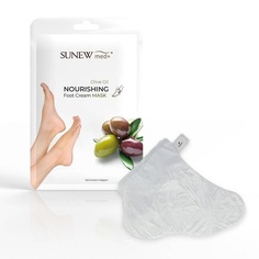 Sunewmed+ Питательная крем-маска для ног с оливковым маслом и жожоба 40 г, Sunewmed