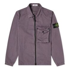 Куртка Men&apos;s STONE ISLAND SS21 Solid Color Pocket Logo Casual Jacket Gray, серый