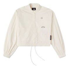 Куртка Converse Small Logo Casual Shirt Jacket Beige, цвет creamy