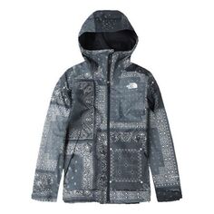 Куртка Men&apos;s THE NORTH FACE SS20 Full Print cashew Jacket Navy Blue, синий