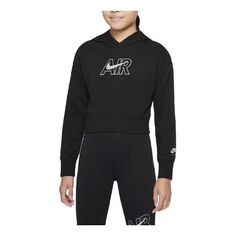 Толстовка G Nike Sportswear Air FT CROP Black, черный