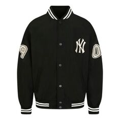 Куртка MLB NY Loose Sports Fashion Stylish Jacket Unisex Black, черный