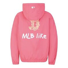 Куртка MLB Unisex LIKE Series Windblocker Jacket Pink/Red, красный