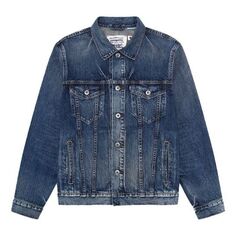 Куртка Men&apos;s Levis Distress Denim Jacket Denim Blue, синий