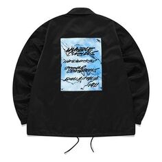 Куртка Men&apos;s FILA FUSION x FUTURA Crossover Pattern Printing Loose Coach Jacket Black, цвет tan