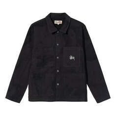 Куртка Stussy Unisex Venus Chor Printing Lapel Jacket Black, черный