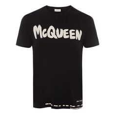 Футболка Men&apos;s Alexander McQueen Knit Short Sleeve Black, черный