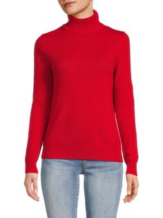 Кашемировый свитер с высоким воротником Amicale, красный