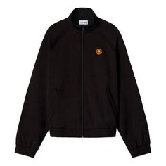 Куртка Men&apos;s KENZO Small Tiger Head Embroidered Stand Collar Zipper Jacket Black, черный