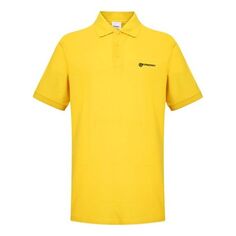 Футболка Men&apos;s Burberry SS21 Pure Cotton lapel Short Sleeve Polo Shirt Yellow, желтый