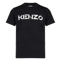 Футболка Men&apos;s KENZO Logo Pattern Round Neck Short Sleeve Black T-Shirt, черный