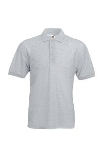 Рубашка поло с короткими рукавами из пике 65/35 Fruit of the Loom, серый