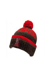 Вязаная шапка-бини с помпоном Liverpool FC, красный