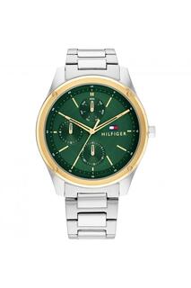 Классические аналоговые часы Tyler из нержавеющей стали — 1710537 Tommy Hilfiger, зеленый