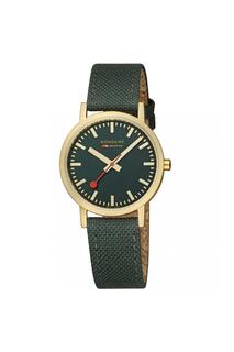 Классические аналоговые часы из нержавеющей стали - A660.30314.60Sbs Mondaine, зеленый