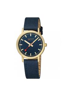 Классические аналоговые часы из нержавеющей стали - A660.30314.40Sbq Mondaine, синий