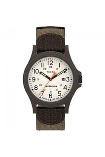 Классические аналоговые часы из нержавеющей стали — Tw4B23700 Timex, белый