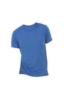 Однотонная футболка Triblend с круглым вырезом и короткими рукавами Bella + Canvas, синий