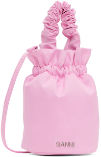 Розовая сумка для особых случаев с верхней ручкой GANNI