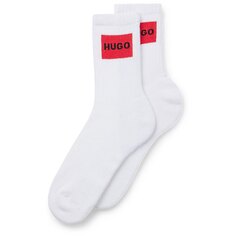 Носки HUGO Qs Rib Label Cc 2 шт, белый