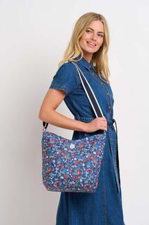 Винтажная сумка-хобо в стиле Ditsy Brakeburn, темно-синий