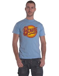 Винтажная футболка с бриллиантами для собак David Bowie, синий