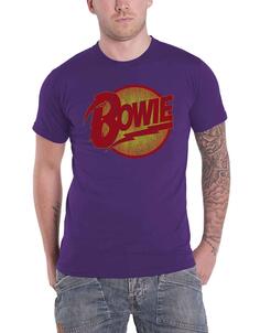 Винтажная футболка с бриллиантами для собак David Bowie, фиолетовый
