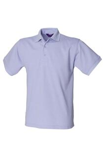 Рубашка поло из пике 65 35 с короткими рукавами Henbury, фиолетовый