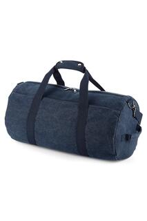 Винтажная холщовая сумка-бочонок Bagbase, темно-синий
