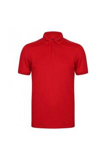 Рубашка поло из пике стрейч из микрофайна Henbury, красный